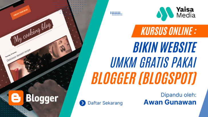 Bikin Website UMKM Gratis Pakai Blogger (Blogspot)
